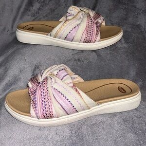 Dr.Scholl's Women's Willow Sandals -Beige‎ Fabric Size 8.5M